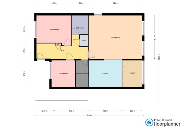 Floorplan - Kranestraat 3A, 5961 GW Horst