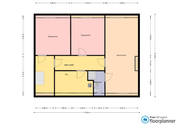 Floorplan - Oranje Nassaustraat 10, 6372 CJ Landgraaf