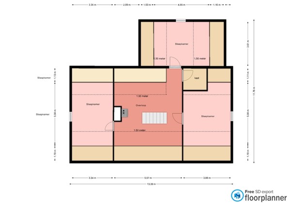 Floorplan - Den Bogerd 9, 5864 BK Meerlo