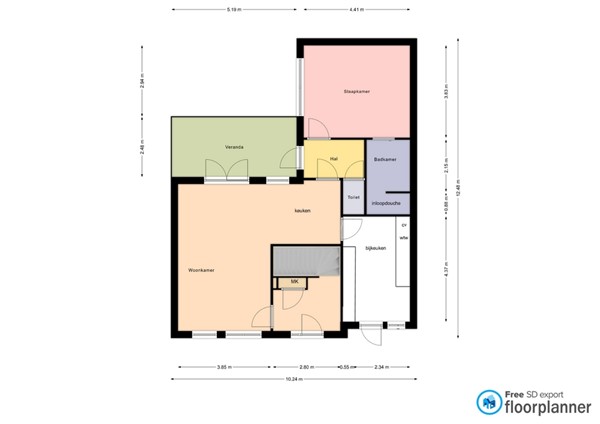 Floorplan - Roomweg 46A, 5985 NV Grashoek