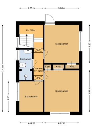 De Omloop 23, 7891 KR Klazienaveen - Eerste verdieping - 2D.jpg
