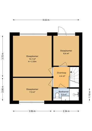 Poolcirkel 12, 7891 BB Klazienaveen - Eerste verdieping - 2D.jpg