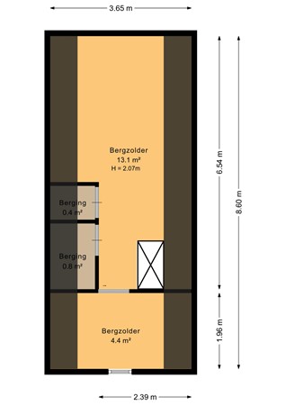 Van Echtenskanaal NZ 115, 7891 AE Klazienaveen - Garage Zolder - 2D.jpg
