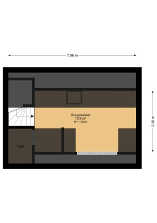 Zuiderdiep 179, 7876 AJ Valthermond - Eerste verdieping - 2D.jpg