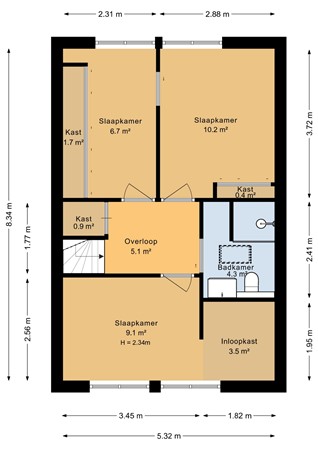 Batingehof 30, 7824 AZ Emmen - Eerste verdieping - 2D.jpg
