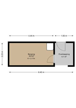 Laan van het Kinholt 84, 7823 HC Emmen - Laan van het Kinolt 84 - Plattegronden - Berging - 2D.jpg