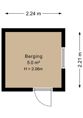 Dissel 15, 7884 PC Barger-Compascuum - Dissel 15 - Plattegronden - Berging - 2D.jpg