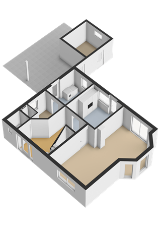 Narzissenstraße 15, 49767 Twist - NarzissenstraBe 15 - Plattegronden - Erdgeschoss - 3D.png