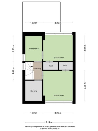 Plattegrond - Heumensebaan 13, 6561 CJ Groesbeek - 419488_2D_Eerste_verdieping_Heumensebaan_13_Groesbeek_03.jpg