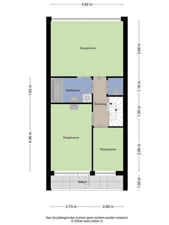 Plattegrond - De Wieken 58, 6581 DG Malden - 454750_2D_Eerste_verdieping_De_Wieken_58_Malden_03.jpg