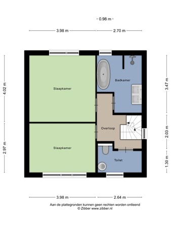 Plattegrond - Vlasrootweg 1, 6562 ZE Groesbeek - 454819_2D_Eerste_Verdieping_Vlasrootweg_1_Groesbeek_02.jpg