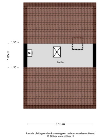 Plattegrond - Bremstraat 27, 6561 WD Groesbeek - 455590_2D_Tweede_Verdieping_Bremstraat_27_Groesbeek_03.jpg