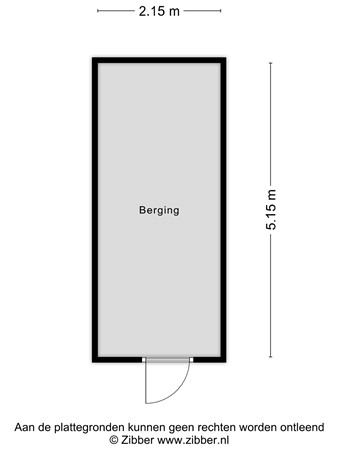 Plattegrond - Dorpsplein 28, 6562 AH Groesbeek - 457945_2D_Berging_Dorpsplein_28_Groesbeek_02.jpg