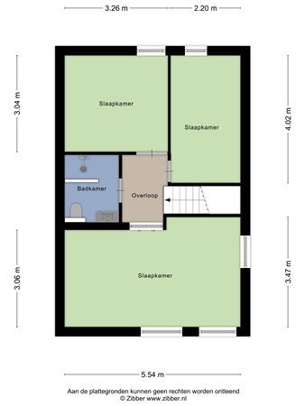 Plattegrond - Burchtstraat 17, 6587 BB Middelaar - 457993_2D_Eerste_verdieping_Burchtstraat_17_Middelaar_02.jpg