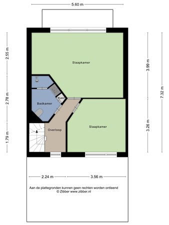 Plattegrond - Gooiseweg 18, 6562 BK Groesbeek - 459532_2D_Eerste_Verdieping_Gooiseweg_18_Groesbeek_02.jpg