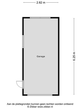 Plattegrond - Gooiseweg 18, 6562 BK Groesbeek - 459532_2D_Garage_Gooiseweg_18_Groesbeek_04.jpg