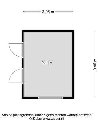 Plattegrond - Herwendaalseweg 18, 6562 AJ Groesbeek - 461172_2D_Schuur_Herwendaalseweg_18_Groesbeek_03.jpg