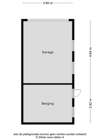 Plattegrond - Bredeweg 46, 6562 DG Groesbeek - 466905_2D_Garage_Bredeweg_46_Groesbeek_02.jpg