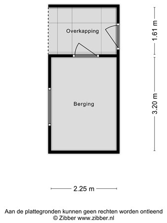 Plattegrond - Karolingenstraat 18, 6585 VH Mook - 470553_2D_Berging_Karolingenstraat_18_Mook_04.jpg