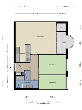 Plattegrond - Pannenstraat 10, 6562 AD Groesbeek - 470559_2D_Appartement_Pannenstraat_10_Groesbeek_01.jpg