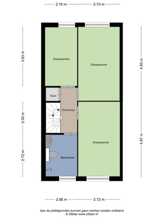 Plattegrond - Lievensweg 7, 6562 XL Groesbeek - 475120_2D_Eerste_Verdieping_Lievensweg_7_Groesbeek_02.jpg