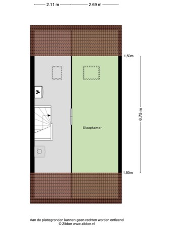 Plattegrond - Lievensweg 7, 6562 XL Groesbeek - 475120_2D_Tweede_Verdieping_Lievensweg_7_Groesbeek_03.jpg