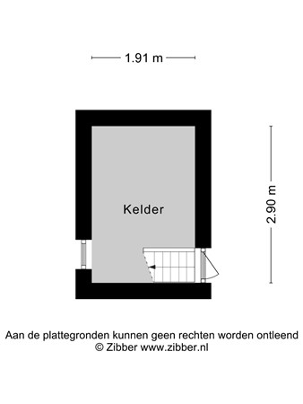 Plattegrond - Akkerweg 2, 6562 ZM Groesbeek - 475125_2D_Kelder_Akkerweg_2_Groesbeek_01.jpg