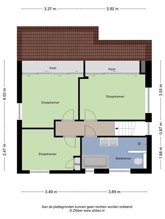 Plattegrond - Akkerweg 2, 6562 ZM Groesbeek - 475125_2D_Eerste_Verdieping_Akkerweg_2_Groesbeek_03.jpg