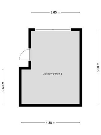 Plattegrond - Akkerweg 2, 6562 ZM Groesbeek - 475125_2D_GarageBerging_Akkerweg_2_Groesbeek_05.jpg