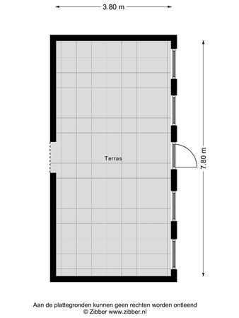 Plattegrond - Kerkstraat 4, 6561 CC Groesbeek - 477085_2D_Terras_Kerkstraat_4_Groesbeek_04.jpg