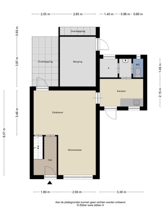 Plattegrond - Stekkenberg 95, 6561 XH Groesbeek - 477088_2D_Begane_Grond_Stekkenberg_95_Groesbeek_02.jpg