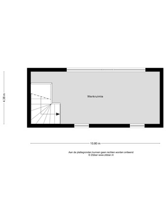 Plattegrond - Cranenburgsestraat 142A, 6561 AS Groesbeek - 477082_2D_1e_verdieping_Cranenburgsestraat_142_A_Groesbeek_03.jpg