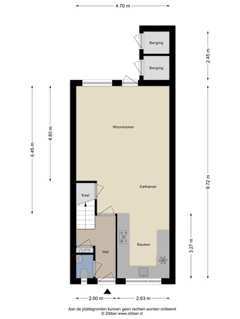 Plattegrond - Lievensweg 38, 6562 XN Groesbeek - 477683_2D_Begane_Grond_Lievensweg_38_Groesbeek_01.jpg