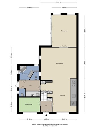 Plattegrond - Dries 13, 6561 VN Groesbeek - 171580063_1547771_dries_begane_grond_first_design_20250417_e3aa16.jpg