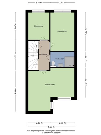 Plattegrond - Hobbemaweg 5, 6562 CP Groesbeek - 174067873_1561891_hobbe_1e_verdieping_first_design_20250618_4157fd.jpg