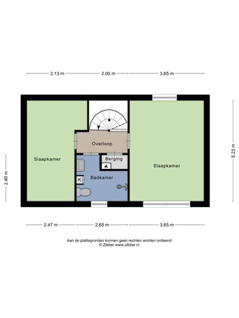 Plattegrond - Hüsenhoff 47, 6561 GC Groesbeek - 174352393_1564146_hsen_1e_verdieping_first_design_20250627_e675bb.jpg