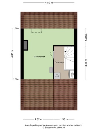 Plattegrond - Beethovenstraat 29, 6561 EH Groesbeek - 178190848_1588223_beeth_tweede_verdiepi_first_design_20251020_0d349f.jpg