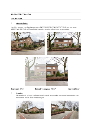 Brochure - INFO Kloosterstraat 60.pdf - Kloosterstraat 60, 6562 AZ Groesbeek