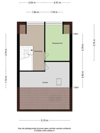 Plattegrond - Tolhuis 2769, 6537 MP Nijmegen - 182800954_1633385_tolhu_2e_verdieping_first_design_20260303_ed9ec8.jpg