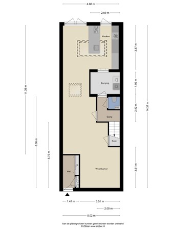 Plattegrond - Kerkpad 8, 6562 GA Groesbeek - 186957367_1664146_kerkp_begane_grond_first_design_20260616_4f37e6.jpg