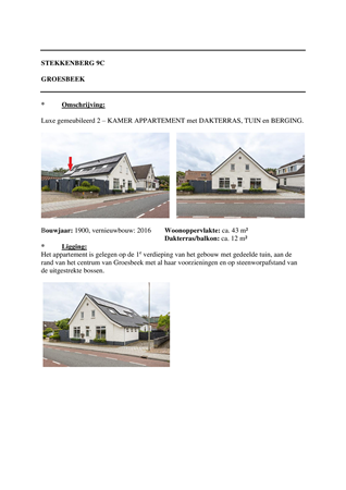 Brochure - BROCHURE Stekkenberg 9C.pdf - Stekkenberg 9C, 6561 XE Groesbeek