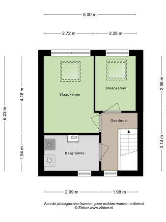 Plattegrond - Hüsenhoff 53, 6561 GC Groesbeek - 187897732_1672561_hsen_2e_verdieping_first_design_20260720_f87dca.jpg