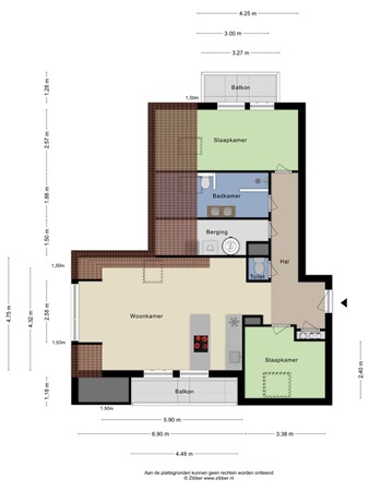 Plattegrond - Kloosterstraat 9K, 6562 AT Groesbeek - 188727577_1680143_kloos_appartement_first_design_20260820_f081d5.jpg
