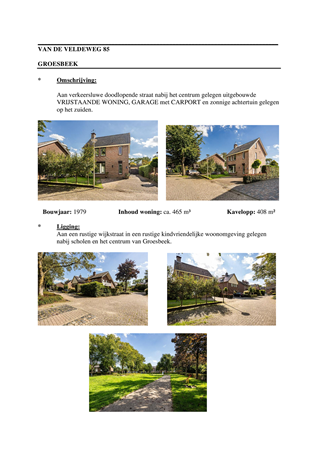 Brochure - INFO Van de Veldeweg 85.pdf - Van de Veldeweg 85, 6562 WE Groesbeek