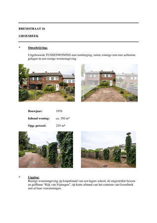 Brochure - INFO Bremstraat 16.pdf - Bremstraat 16, 6561 WE Groesbeek