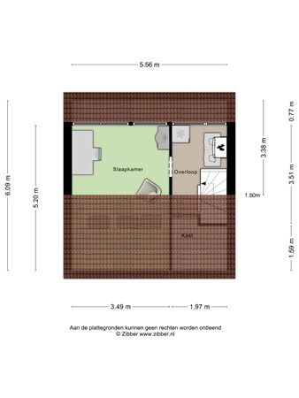 Floorplan - Kerktorenstraat 43, 5503 PB Veldhoven