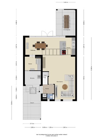 Floorplan - De Schimmerik 12, 5503 PM Veldhoven