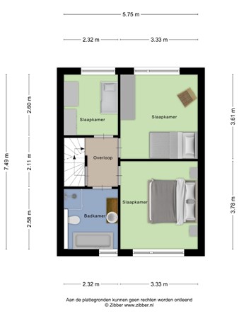 Floorplan - De Schimmerik 12, 5503 PM Veldhoven