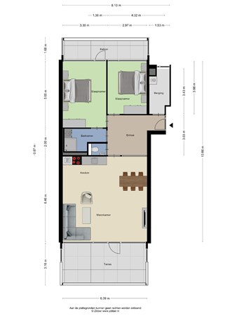 Floorplan - Bomanshof 5, 5611NJ Eindhoven