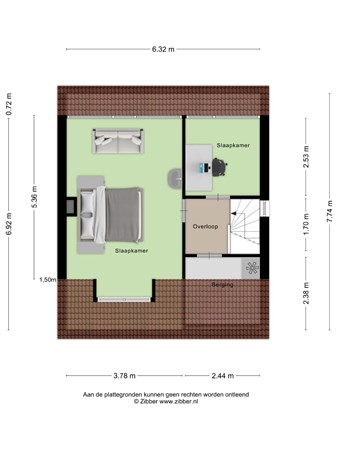 Floorplan - De Sitterlaan 82, 5505 AE Veldhoven